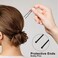 U Shaped Hair Pins, 240Pcs Black U Pins Hair Pins for Buns Updos Hair Grip Bulk for Hairstyle with Storage Box, 2.4inch