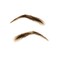 Fake Eyebrows Hair Extensions Handmade Human Hair Lace Eyebrows One Pair Brown False Eyebrow Extensions for Women(Brown)