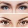 Fake Eyebrows Hair Extensions Handmade Human Hair Lace Eyebrows One Pair Brown False Eyebrow Extensions for Women(Brown)