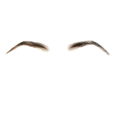 Fake Eyebrows Hair Extensions Handmade Human Hair Lace Eyebrows One Pair Brown False Eyebrow Extensions for Women(Brown)