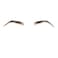 Fake Eyebrows Hair Extensions Handmade Human Hair Lace Eyebrows One Pair Brown False Eyebrow Extensions for Women(Brown)