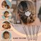 200PCS Black Bobby Pins, AITRAI Black Hair Pins Set 100pcs Black Bobby Pins and 100pcs U-shaped Hair Pins Hair Bun Pins with Box for Women, 2.4 Inch
