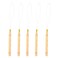 5pcs Wooden Hair Extension Loop Needle Hair Extension Loop Needle Threader for Hair or Extensions