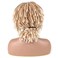 Black Women Men Short Dreadlock Wig Synthetic Wigs Afro Curly Wig For Party Daily Replacement Wig (Blonde)
