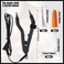 Bond Hair Extensions Tool K Tips Hair Extensions Tool 12 Templates Clips 50 Fusion Glue Protector 201 Finger Protector 2 Bags Keratin Glue Granule Beads(Black)
