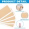 240Pcs Adhesive Replacement Tape for Hair Extensions, Human Hair Tape Tabs Tape in Extension Replacement Tape Wig Tape, Double Sided Hair Tape Human Hair Extension Tape, Wig Tape Beauty Tools(khaki)