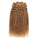 FEELME 3 Bundles 16 18 20 Honey Blonde Brazilian Hair Kinky Curly Bundles Color 27 Curly Human Hair Bundles Unprocessed Virgin Brazilian Curly Hair Bundles 100% Human Hair Extensions