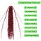 Goddess Locs Crochet Hair Burgundy 22 Inch 3 Packs Bohemian Faux Locs Crochet Hair With Curly Ends Pre Looped Hair Extensions 16 Roots/Pack(Bug)