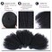 Mongolian Afro Kinky Curly Bundles Human Hair Bundles 14 16 18 Inches 4B 4C Afro Kinky Bulk Human Hair Virgin Hair Burmese Curly Weave Bundles for Black Women Human Hair Weft Natural Black Color