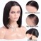 Flady 10 inch Bob Wig Human Hair 13x4 Frontal Lace Wig Straight HD Lace Front Wigs Human Hair Pre Plucked With Baby Hair Glueless Short Bob Wigs for Women 150% Density Natural Color