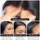 Flady 10 inch Bob Wig Human Hair 13x4 Frontal Lace Wig Straight HD Lace Front Wigs Human Hair Pre Plucked With Baby Hair Glueless Short Bob Wigs for Women 150% Density Natural Color