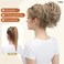 Claw Clip Short Ponytail Messy Bun Hair Piece Bendable Hair Branch Extensions Fluffy Wavy Curly Synthetic Versatile Beige Multi Hairpieces
