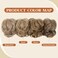 Claw Clip Short Ponytail Messy Bun Hair Piece Bendable Hair Branch Extensions Fluffy Wavy Curly Synthetic Versatile Beige Multi Hairpieces