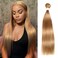 Honey Blonde Human Hair Bundle 20 Inch Human Hair Long Straight Bundle 10A Brazilian Virgin Hair Extension 95g/piece