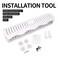 Hair Extension Holder Hair Extension Style Caddy Designed to Hold Clip-Ins, Tape-In&rsquo;s, Micro Bundles and Sew-In Wefts While You Color, Wash, Style, Pack and Store (White)