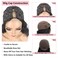 V Part Wig Human Hair Body Wave for Black Women Wigs Human Hair Glueless Wear and Go U Part Human Hair Wig 100% Body Wave Human Hair Wig Beginner Friendly 180% Density Natural Color (16 inch)