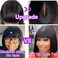 Human Hair Bob Wig With Bangs, Natural Black Straight 3X2 HD Lace Glueless Bob Wigs For Women 180% Density Short Black Bob Wigs With Bangs 100% Human Hair Bob Wig (10 Inch, Natural Black)