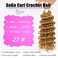 7 Packs GoGo Curl Crochet Hair Short Curly Crochet Hair for Women Water Wave Beach Curl Deep Twist Crochet Braids Synthetic crochet Hair Extensions (10 Inch, #27)