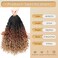 Karida 9 Packs Goddess Box Braids Crochet Hair 12 inch, Crochet Braids With Curly Ends, Pre-Looped Crochet Box Braids, Boho Box Braids Crochet Hair For Black Women (12 Inch, 1B/30/27#)