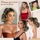 12" Ponytail Extension Long Curly Ponytail Clip in Claw Hair Extension Natural Looking Synthetic Hairpiece for Women