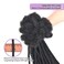 Loc Extensions Human Hair 8Inch 0.4cm Width 30 Strands Dreadlock Extensions Full Handmade Permanent 100% Human Hair Can Be Dyed Bleached Curled for Women Men Kids Natural Black
