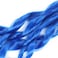 French Curly Braiding Hair 24 Inch Blue Color - Pre Stretched Bouncy Braiding Hair- Loose Wavy Braiding Hair Synthetic Hair Extensions For Black Women (24 inch 2 packs, Blue)