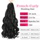 French Curly Braiding Hair 24 Inch 8 Packs - Pre Stretched Bouncy Braiding Hair- Loose Wavy Braiding Hair Synthetic Hair Extensions for Black Women (24 inch 8 packs, 1B)