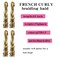 French Curl braiding hair 24 inch Bouncy Braiding Hair 8 Pack French Curly Synthetic Hair Extensions French Curly Braiding Hair Wavy ends Pre Streched Curly Braiding Hair