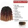 3 Packs Wand Curl Hair 8inch Jamaican Bounce Synthetic Crochet Twist Braids Hair Extension 20strands/pack Xtrend Hair (1B3027#, 3packs/Lot)