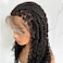 Braided Wig Human Hair Boho Box Braided Full Lace Wigs Transparent Lace Knotless Braids Wig for Black Women 18inch 300Density for Women