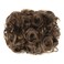 Combs Curly Hair Bun Synthetic Scrunchie Clip in Ponytail Extension Chignon Dish Tray Pony-tail Hairpieces (Chestnut Brown -#96)