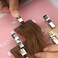 Hair Extension Hanger Carrier Tape in Placement Board Pink Color Hair Display Holder Rack with Clips hairpin Hair Styling Tool for Tape in Hair Extensions