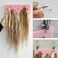 Hair Extension Hanger Carrier Tape in Placement Board Pink Color Hair Display Holder Rack with Clips hairpin Hair Styling Tool for Tape in Hair Extensions