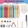 PLULON 20 Colors Hair Tinsel Kit with Tools 4000 Strands 47 Inches Tinsel Hair Extensions Glitter Fairy Hair Extensions Tinsel Kit for Girls Women Christmas New Year Party