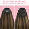 GOO GOO Invisible Elastic Wire for Wire Hair Extensions Brown 3 Adjustable Fish Line 7.3 Inch 8 Inch and 10 Inch with 2pcs Stainless Steel Clips