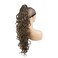 Lydell 30" Long Curly Styled Clip In Claw Ponytail Hair Extension Synthetic Hairpiece 280g with a jaw/claw clip (18 Light Ash Brown)