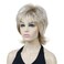 Lydell 16" Long Soft Shaggy Layered Wig Classic Cap Full Natural Synthetic Wigs (15BT613 Blonde Mix)