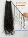 Crochet Boho Locs Brading Hair with Body Wave Human Hair Pre_Looped Goddess Dreadlocks Hair Extensions for Black Women Natural Color 22inch 72 Strands(3 Pack)