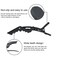 Hair Extension Tool Kit Fusion Kerain Hair Extensions Heat Connector Protection Heat Shield Tail Hair Comb Weft Extension Hair Salon Beauty Accessories US Plug