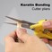 Keratin Hair Extensions Bonding Cutter Tool Kit for Salon 9mm Italian Glue Keratin Bonding Roll Tape Pre-bonded Roll Beads Keratin Bonding Cutter