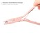 Gomake Hair Extensions Closed and Remover Pliers set, Micro Silicone Rings Beads Hair Extensions Loop Needle Threader Pulling Hook Tool and Bead Device Tool for Hair or Feather Extensions (Pink)