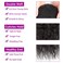 MSGEM Water Wave Drawstring Ponytail for Black Women Afro 10A Human Hair 14 inch Clip in Ponytail with Wrap Drawstring 1 Piece Virgin Human Hair Ponytail Extensions Natural Color