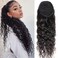 MSGEM Water Wave Drawstring Ponytail for Black Women Afro 10A Human Hair 14 inch Clip in Ponytail with Wrap Drawstring 1 Piece Virgin Human Hair Ponytail Extensions Natural Color