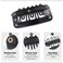 Hair Extension Clips,32mm 6-Teeth Wig Clips to Secure Wig,U-Shape Extension Hair Clips for DIY Wig Clips Hair Extensions (20Pcs,Black)