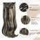 Lommel Clip in Hair Extensions 20 Inch Black Mix Blonde Long Hair Extensions Clip Ins 5PCS Soft Synthetic Hairpieces for Women