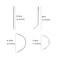 YANTAISIYU Hair Extensions Tool Kit: 200 Pcs Silicone Lined Micro Links Beads, 1 Three Hole Hair Pliers, 1 Roll Sewing Thread, 1 Loop Needle Threader, 1 Pulling Hook Needle, 8 Sewing Needles (Black)