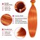 Ginger Orange Bundles Straight #350 Bundles 8A Grade Unprocessed Virgin Hair Bundles 100G/Bundle Hair Weave Ginger Orange Hair Extensions For Women Soft Straight Hair Bundles 16 18 20 Inch