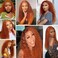 18 20 22 Inch Orange Bundles Deep Wave Human Hair Dark Orange Bundles Color 350 Bundles Ginger Orange Deep Wave Bundles Copper Red Double Weft Brazilian Real Remy Hair Extensions