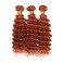 18 20 22 Inch Orange Bundles Deep Wave Human Hair Dark Orange Bundles Color 350 Bundles Ginger Orange Deep Wave Bundles Copper Red Double Weft Brazilian Real Remy Hair Extensions