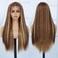 Highlight Lace Front Wig Pre Plucked 13x4 HD Glueless Honey Blonde Lace Front Wig for Women Natural Looking Synthetic Heat Resistant Fiber Lace Wig (26 Inch)